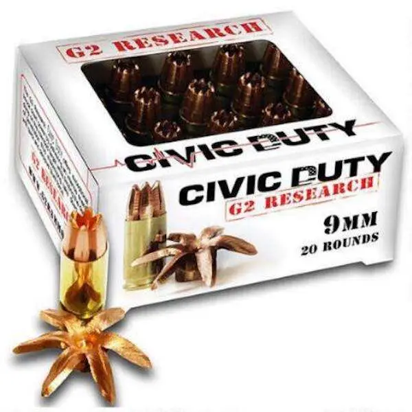 G2R CIVIC DUTY 9MM 20RD BOX 25 BOXES PER CASE - Image 4