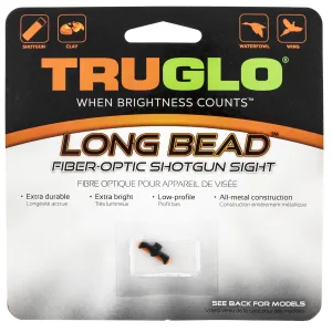 Truglo TG947ARM Long Bead Metal Universal Shotgun Fiber Optic Red 6-40