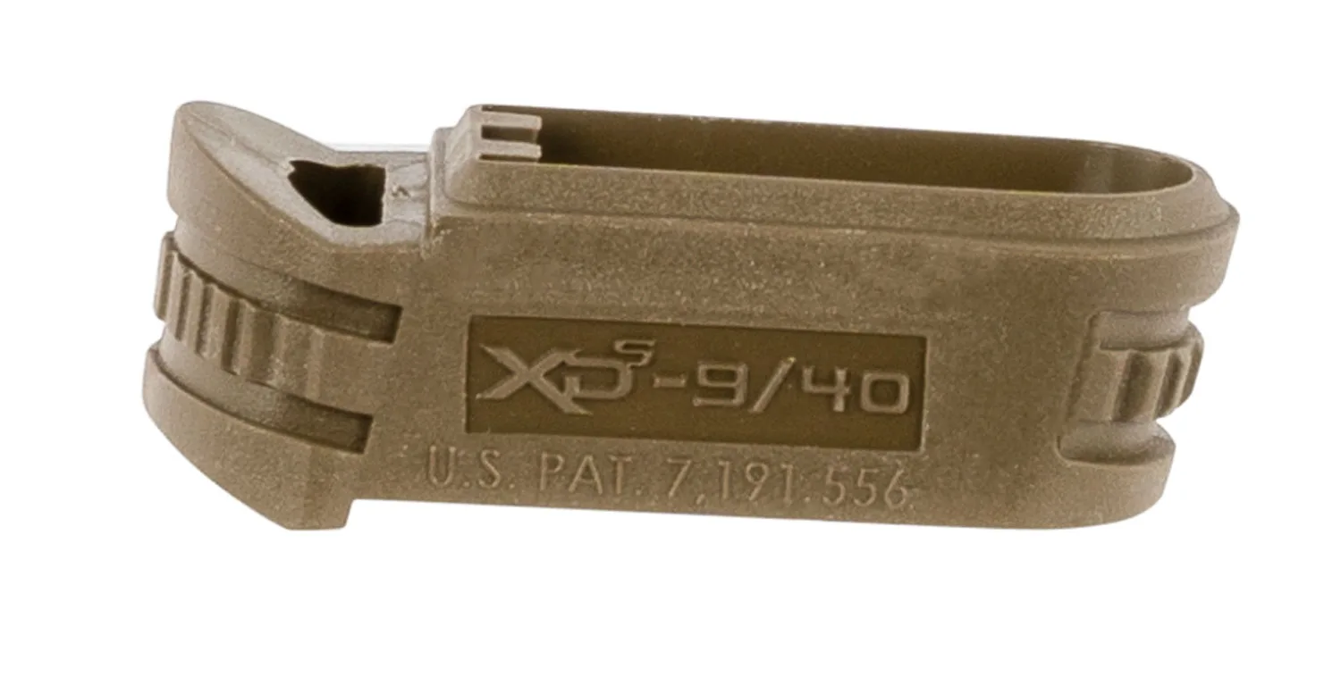 Springfield Armory XDS5902MFDE Backstrap Sleeve made of Polymer with Flat Dark Earth & 1 Piece Design for 9mm Luger Springfield XD-S with #2 Backstrap & 3"-4" Barrel