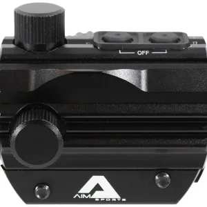 Aim Sports RD120PE Micro Dot 5 MOA Black Anodized 1x20mm Red/Green Dual Illuminated
