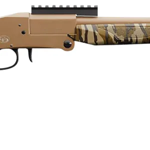 Charles Daly 930316 101 Turkey 12 Gauge Break Open 3" 1rd 20" Flat Dark Earth Cerakote Steel Barrel & Receiver, Fixed Mossy Oak Bottomland Synthetic Stock