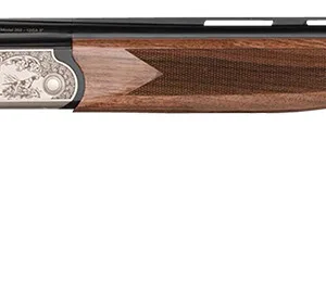 Charles Daly 930344 202A  Full Size 28 Gauge Break Open 3" 2rd 26" Blued Vent Rib Barrel, Silver Engraved Aluminum Receiver, Checkered Walnut Stock