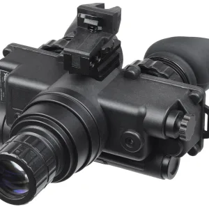 AGM Global Vision 12W7P122153211 Wolf-7 PRO NL1 Night Vision Goggles Black 1x 27mm, Generation 2+ Level 1, 45-54 lp/mm Resolution, Green Filter