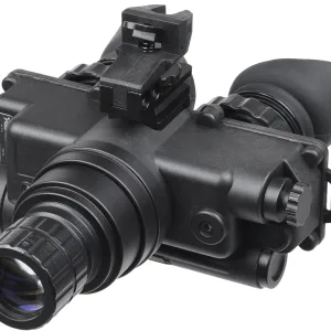 AGM Global Vision 12W7P122154211 Wolf-7 PRO NW1 Night Vision Goggles Black 1x 27mm, Generation 2+ Level 1, 45-54 lp/mm Resolution, White Filter