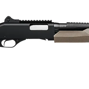 Stevens 19468 320 Security 12 Gauge Pump 5+1 18.50" Matte Black Heat Shield Barrel, Picatinny Rail Receiver, Bottom Picatinny Rail, Tactical w/Pistol Grip Flat Dark Earth Synthetic Stock, Ambidextrous