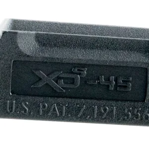 Springfield Armory XDS5001M Backstrap Sleeve made of Polymer with Black Finish & 1 Piece Design for 45 ACP Springfield XD-S with #1 Backstrap & 3.30"-4" Barrel