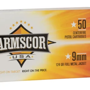 Armscor FAC94 USA  9mmLuger 124gr Full Metal Jacket 50 Per Box/20 Case