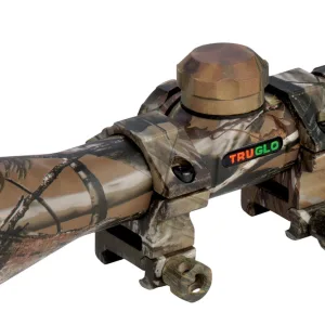 TruGlo TG8504CD Compact Realtree APG 4x 32mm 1" Tube Diamond Reticle w/Rings