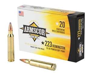 ARMSCOR 223REM 55GR PSP 20/1000
