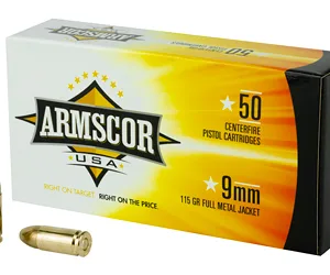 ARMSCOR 9MM 115GR FMJ 50/1000