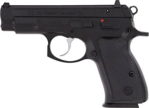 CZ 75 COMPACT 9MM FS 10-SHOT - MANUAL SAFETY BLACK POLYCOTE - Image 2