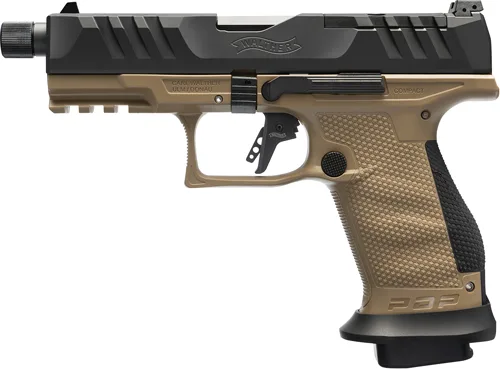 WALTHER PDP COMPACT PRO SD 9MM - 4.6" 18-SHOT TAN FRAME - Image 2