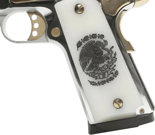 GIRSAN MC1911S LIBERADORE II - 45ACP CHROME/GOLD ENGRAVED 8RD - Image 2