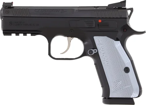 CZ SHADOW 2 COMPACT OR 9MM FS - 15-SHOT BLK NITRIDE GREY GRIP - Image 2