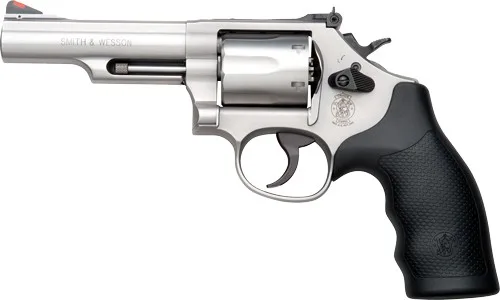 S&W 66 357 MAGNUM 2.75" ADJ - 6-SHOT STAINLESS RUBBER - Image 2