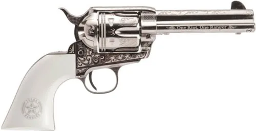 CIMARRON TEXAS RANGERS 45LC - PW FS 4.75" ENGRAVED NICKEL - Image 5
